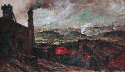 Constantin Meunier Mining Area oil on canvas